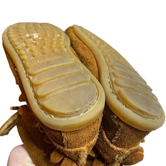 Minnetonka Brown Tramper Boot Size 8 Toddler Kids - Picture 4 of 8